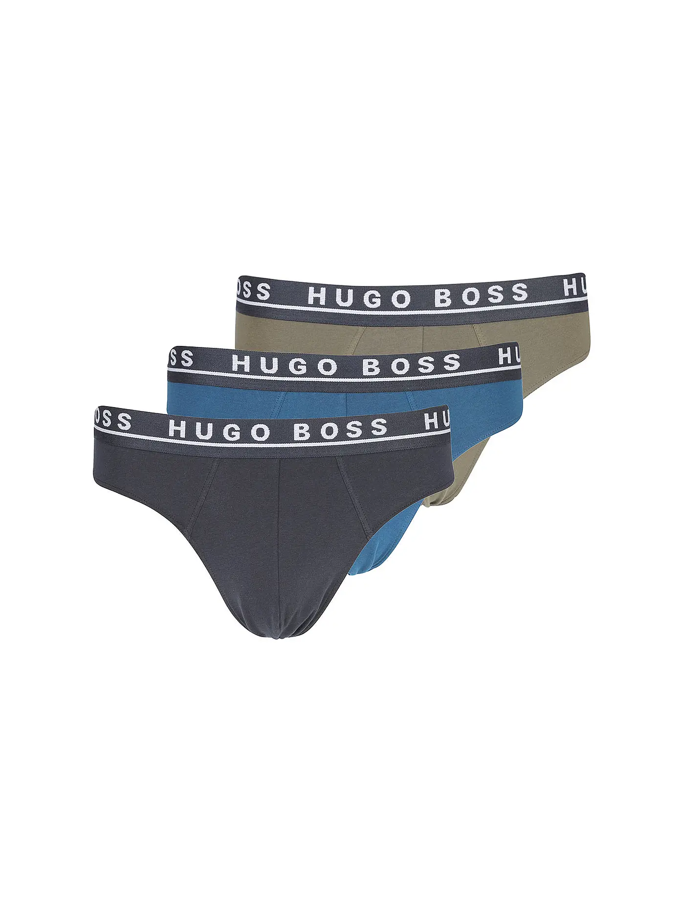 BOSS | Slip 3er Pkg blau oliv schwarz | 